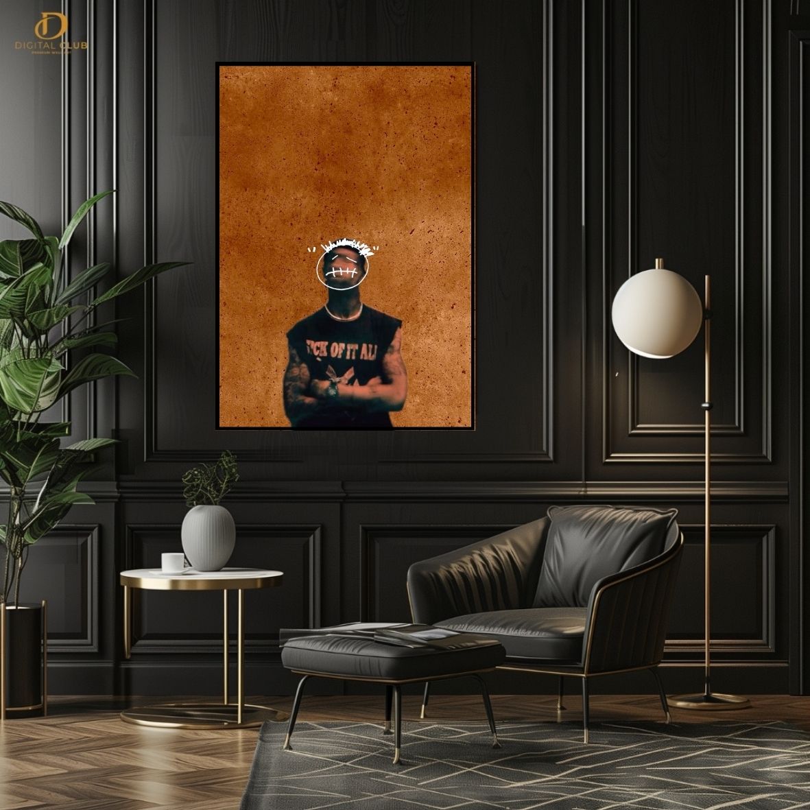 Travis Scott 3 -Music Artist- Premium Wall Art