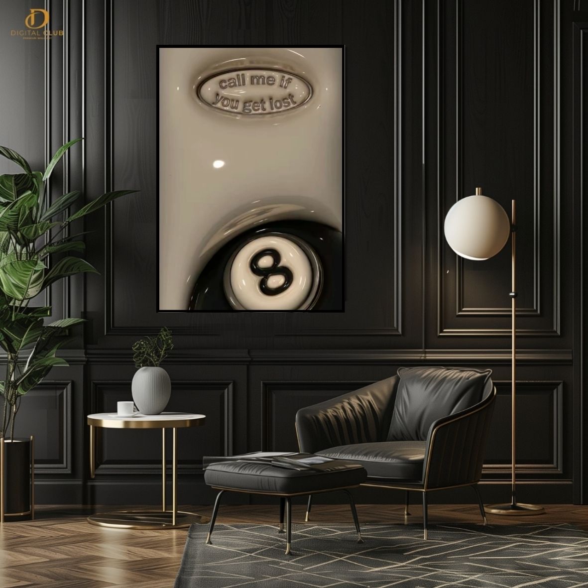 Call Me If You Get Lost- Snooker -Premium Wall Art