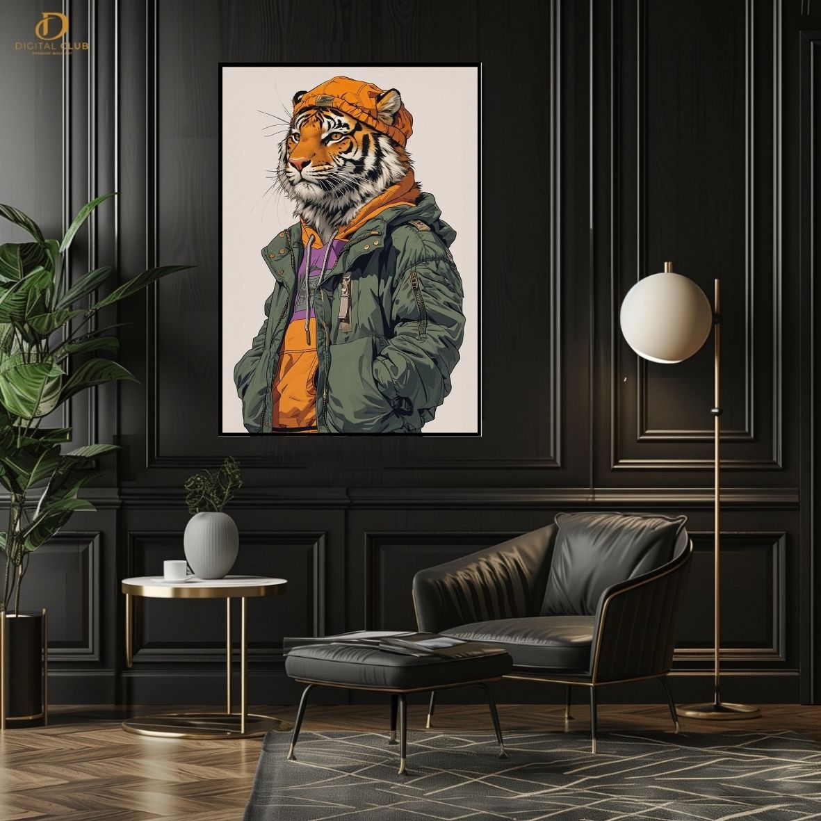 Tiger AI- Trendy- Premium Wall Art