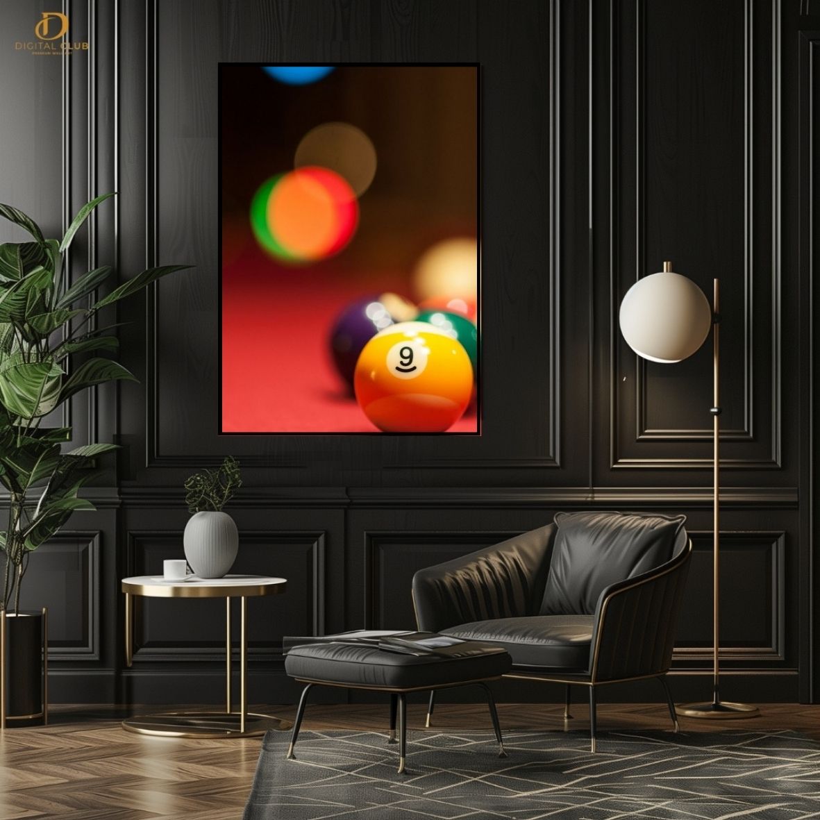 Billiards Balls- Artwork -Premium Wall Art