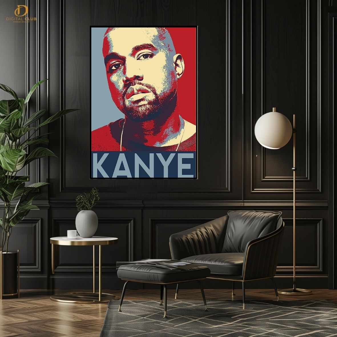 Kanye - Music Artist - Premium Wall Art