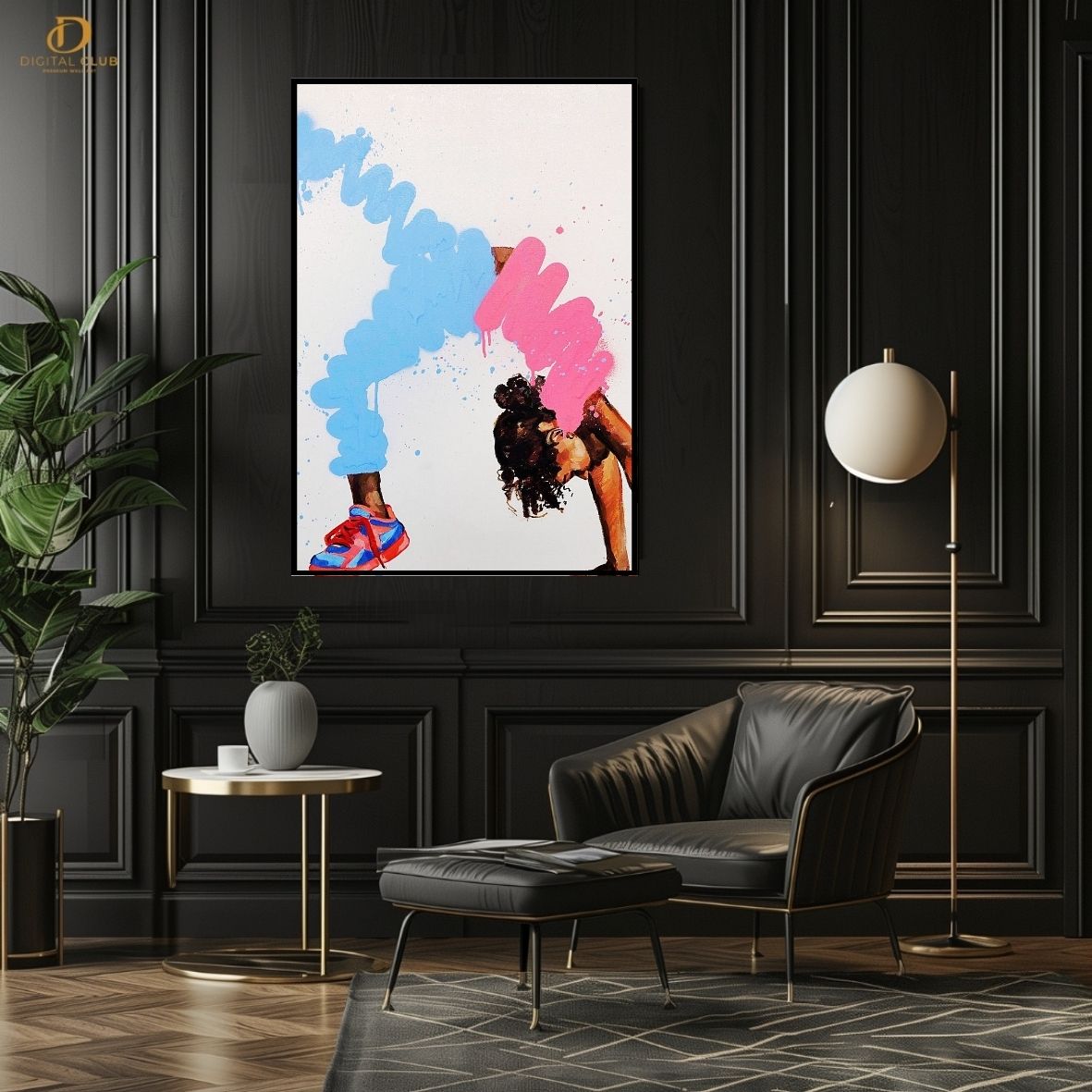 Dance Girl Pink - Premium Wall Art