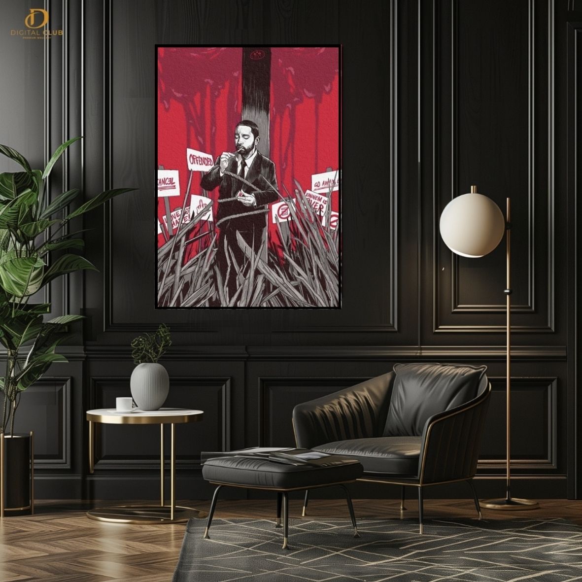 Eminem Graphic 4- Music Artist- Premium Wall Art