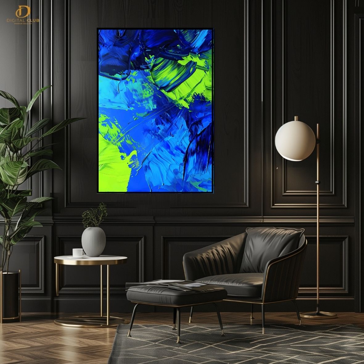 Oil Painting Artwork 2 -Abstract- Premium Wall Art