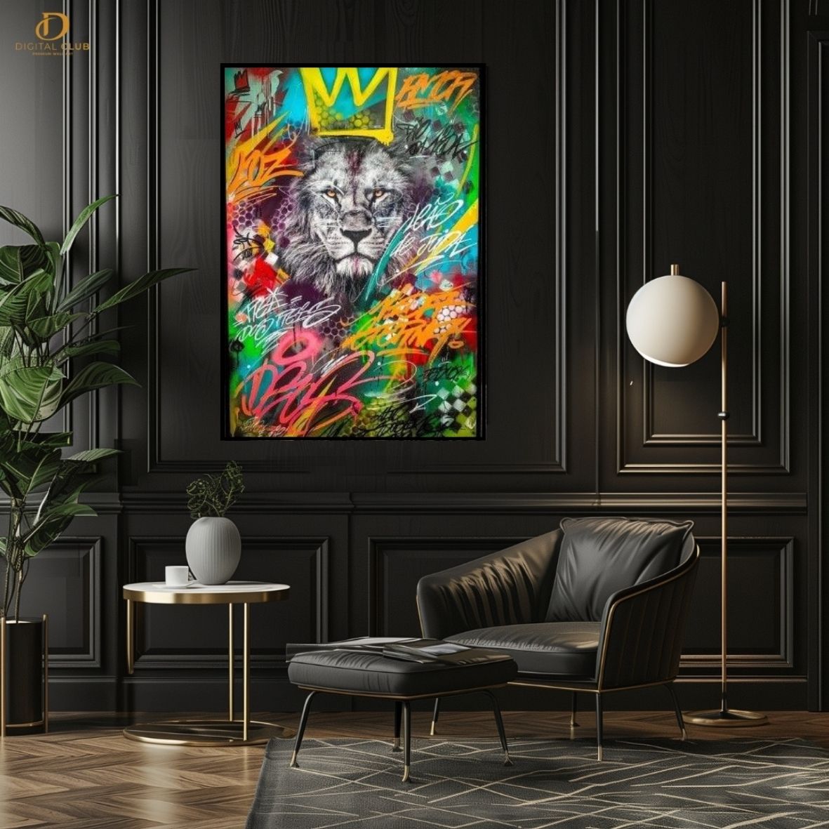 Lion Pop Art -Trendy- Premium Wall Art - Art Digital Club