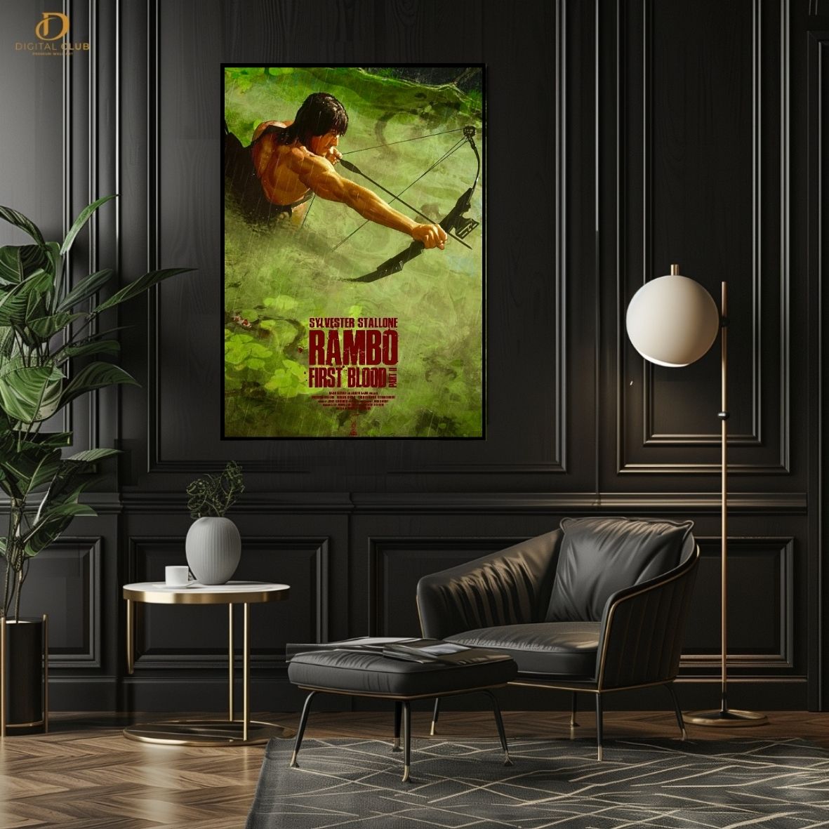 Rambo Poster - Movie - Premium Wall Art