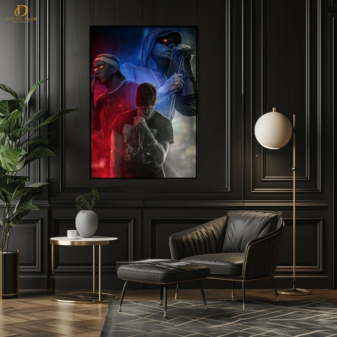 Eminem Graphic 8- Music Artist- Premium Wall Art