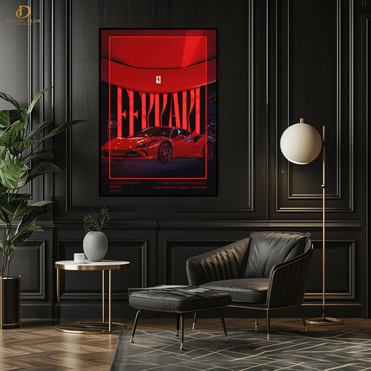 Ferrari -Cars- Premium Wall Art - Art Digital Club