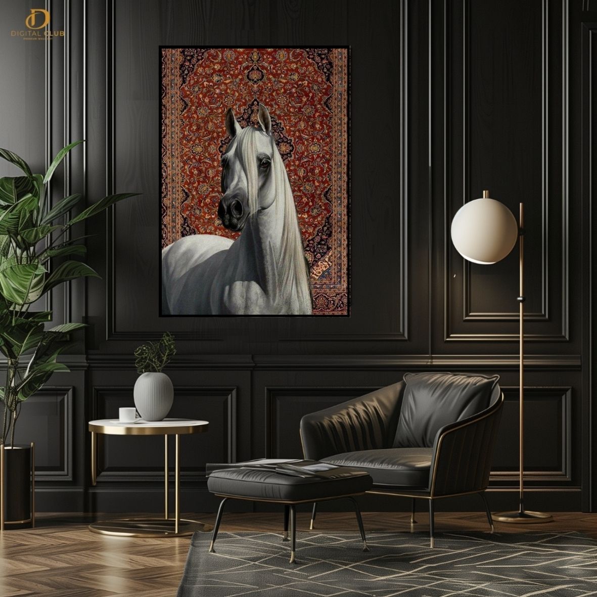 Horse Artwork 19- Animal-Premium Wall Art