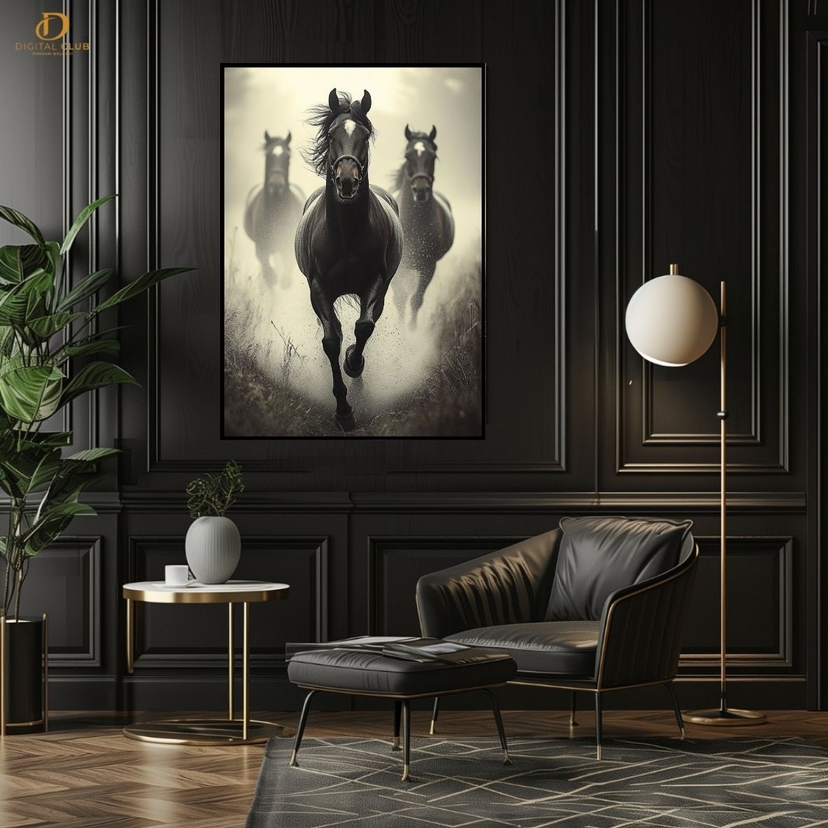 Horse Artwork 11- Animal-Premium Wall Art