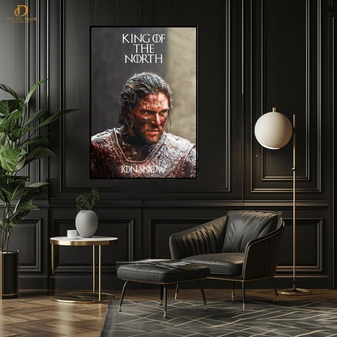 Game Of Thrones- King Of The North- Movie- Premium Wall Art - Art Digital Club