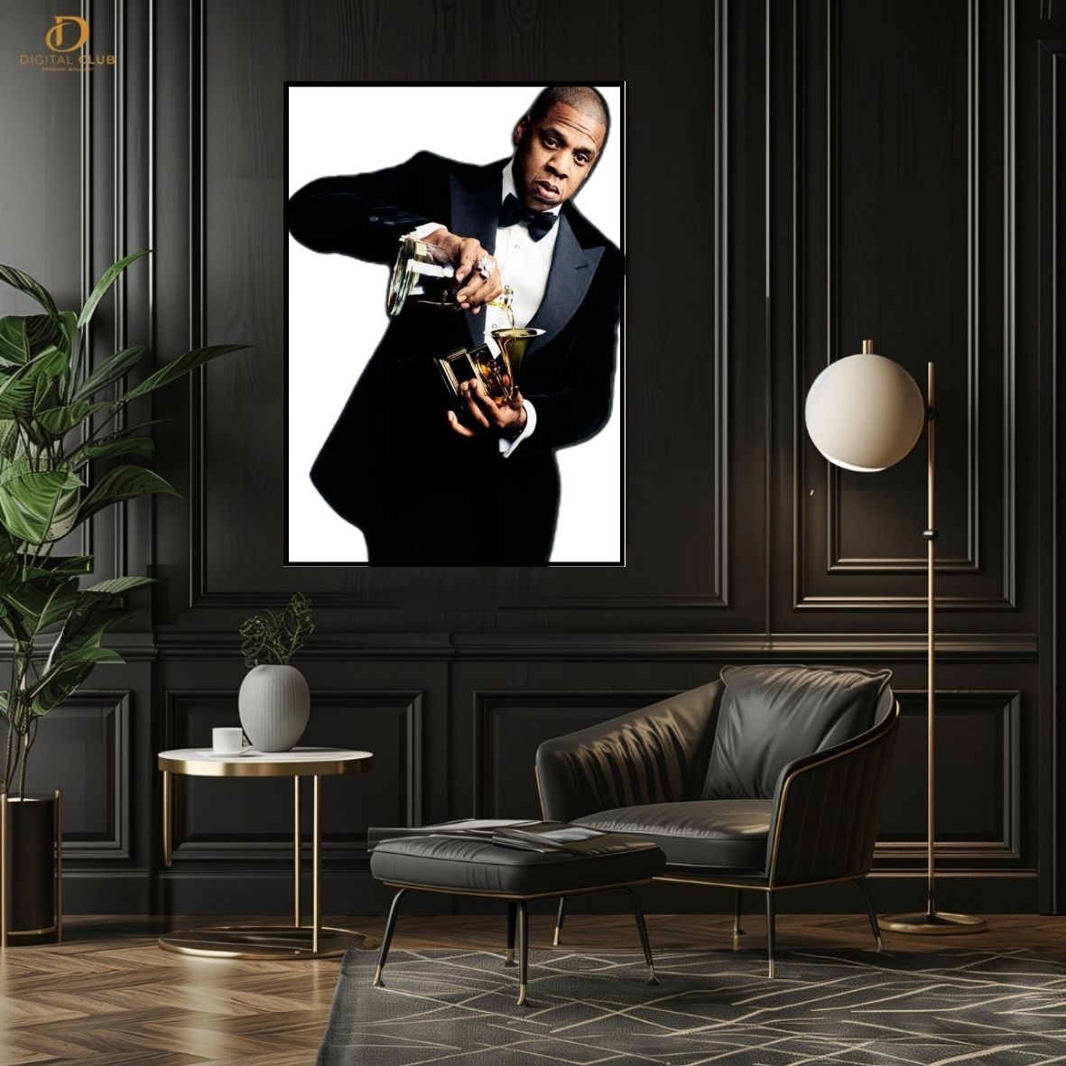 Jay z Grammy - Music Artist - Premium Wall Art