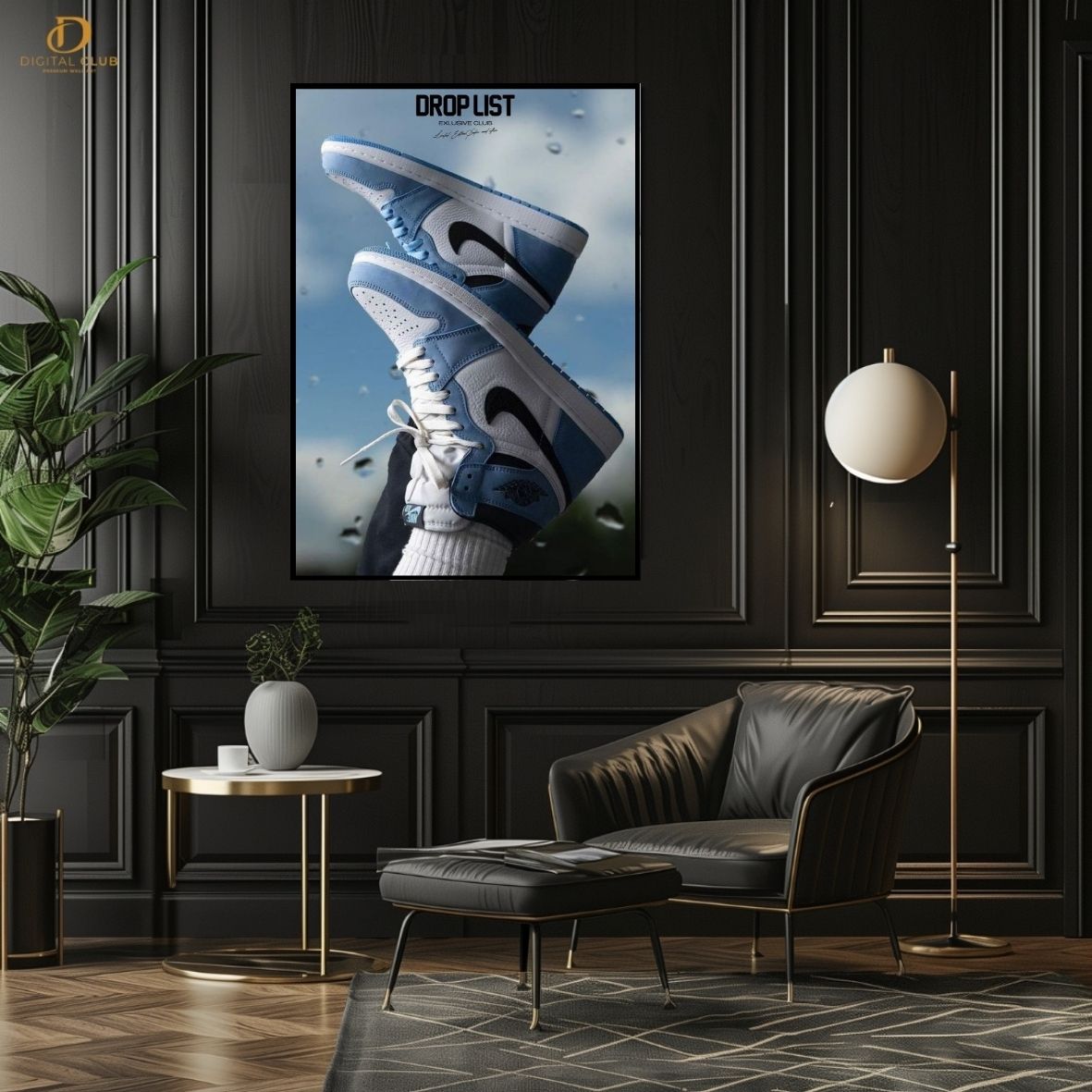 Jordan Graphic 2 - Shoe - Premium Wall Art
