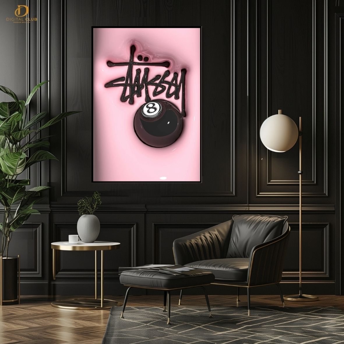 Stussy Snooker -Premium Wall Art