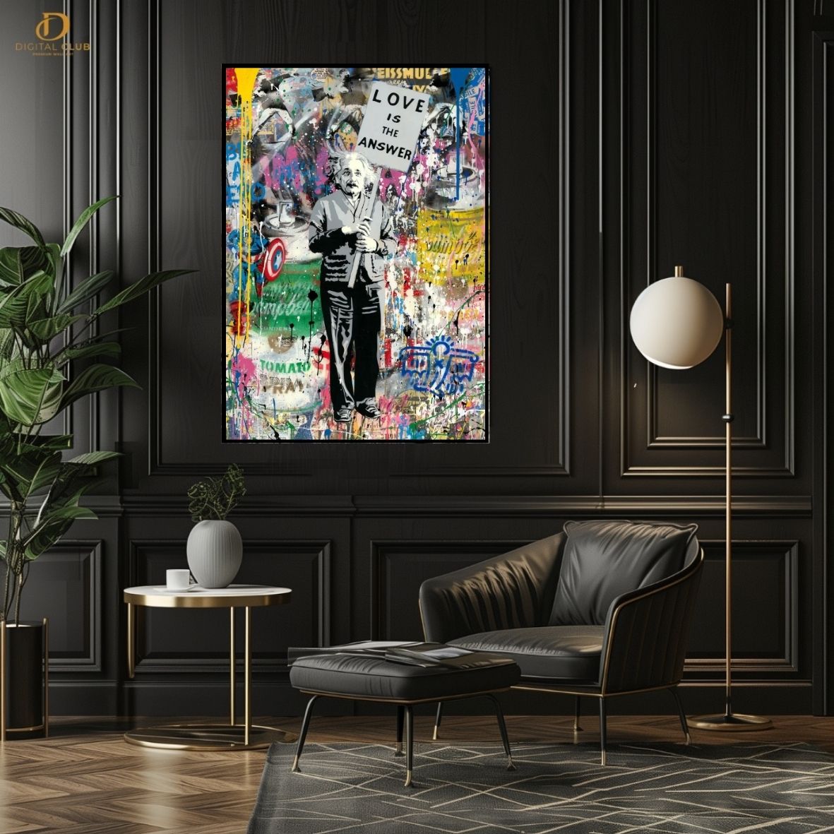 Charlie-Pop Art- Premium Wall Art - Art Digital Club