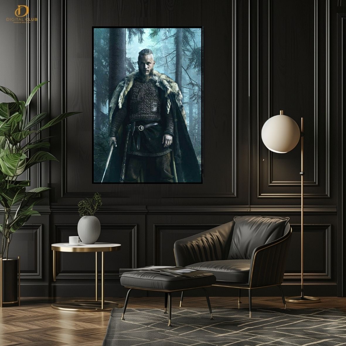Goat Ragnar Vikings - Movie - Premium Wall Art