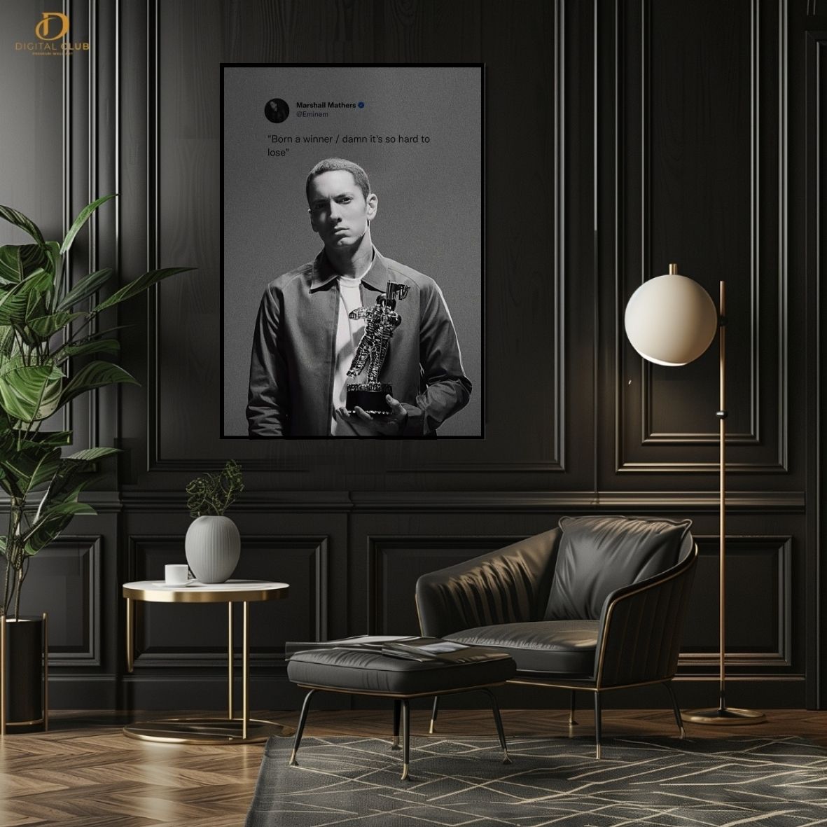 Eminem Quote- Music Artist- Premium Wall Art