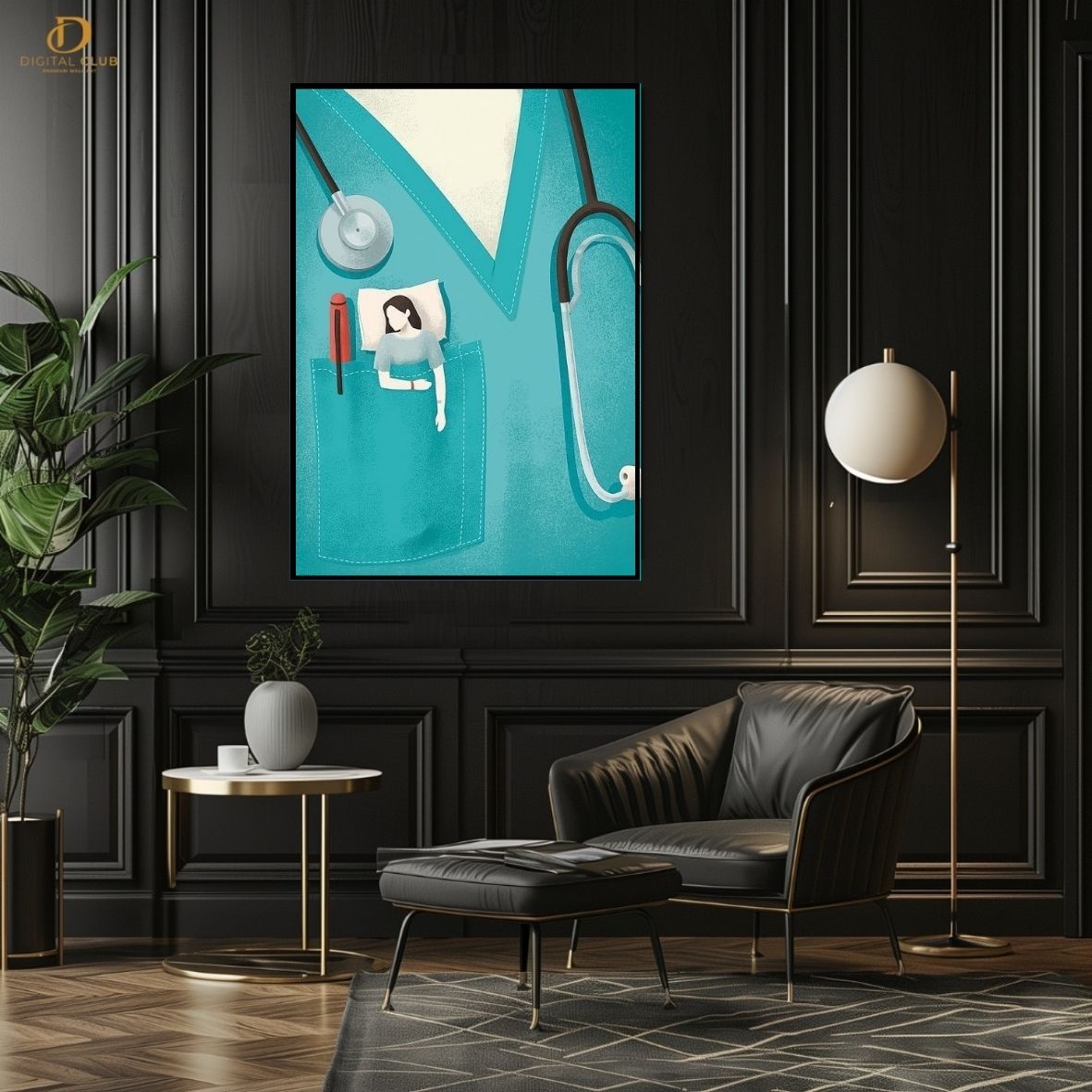 Doctor Artwork 9 -Office- Premium Wall Art