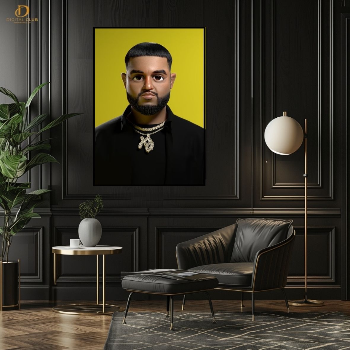 Bad Habits Vector Art -Music Artist- Premium Wall Art