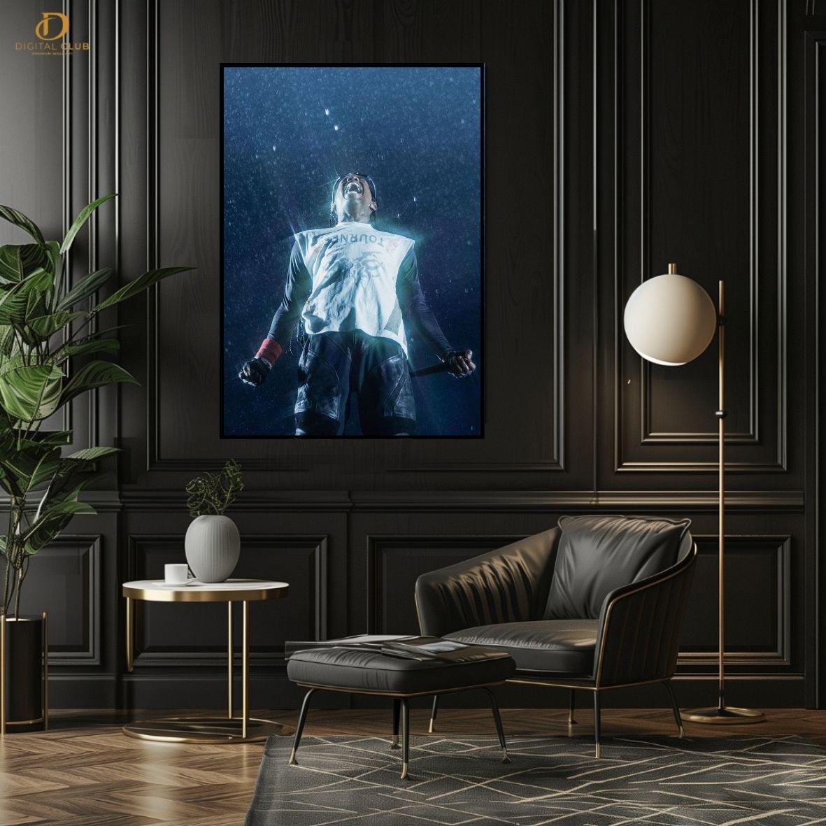 Travis Scott 20 -Music Artist- Premium Wall Art