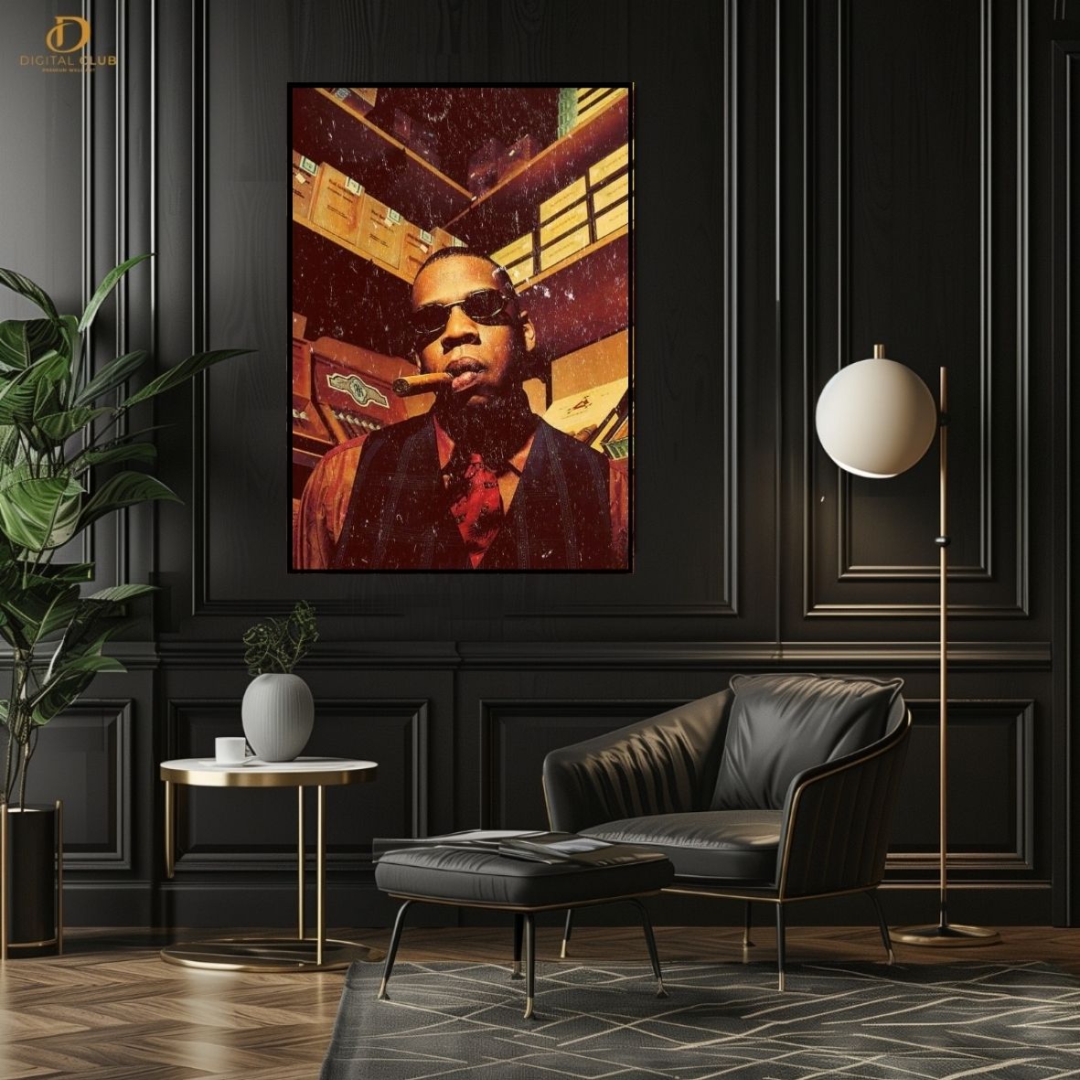 Jay Z Cigga - Music Artist - Premium Wall Art