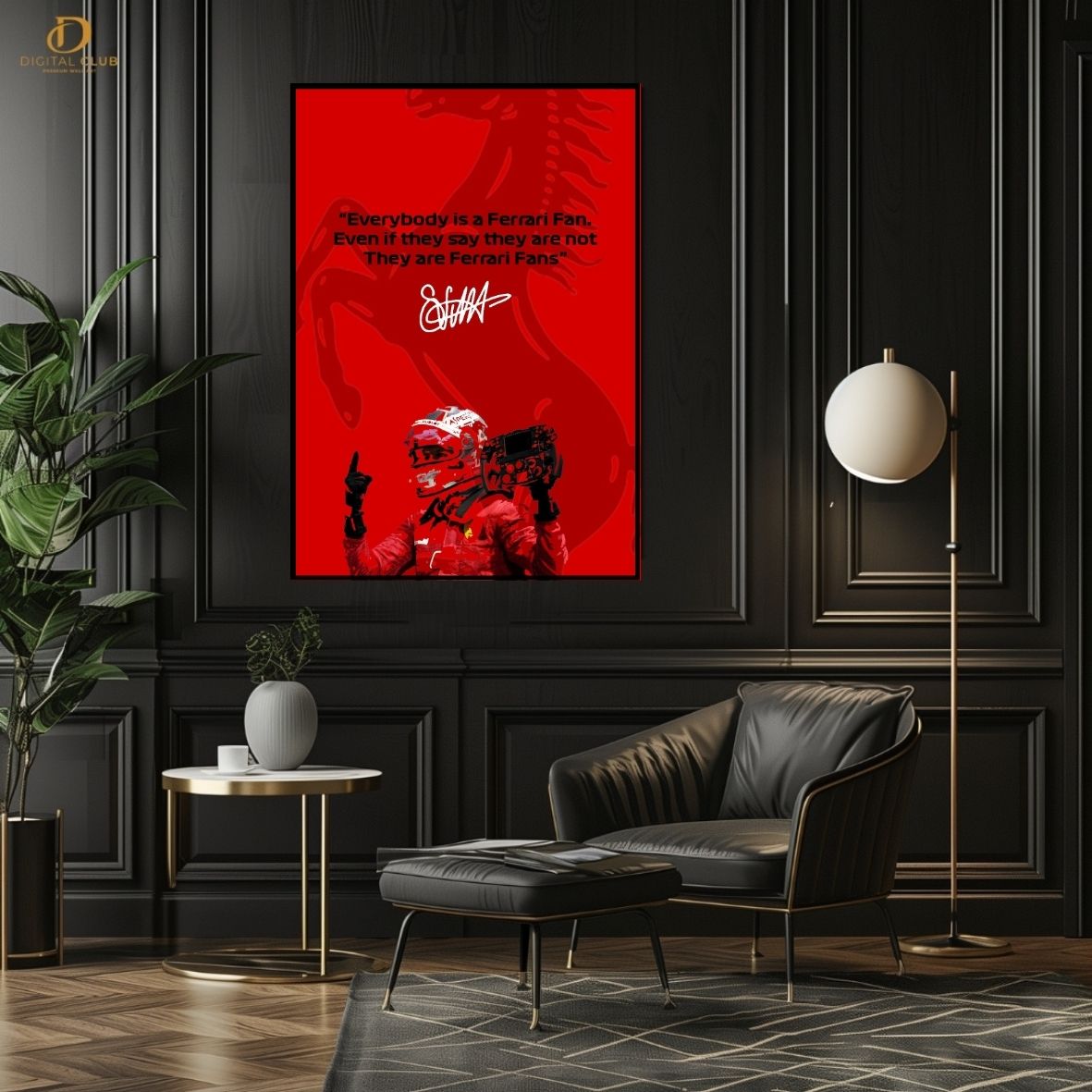Scuderia Ferrari Quote-Cars- Premium Wall Art - Art Digital Club