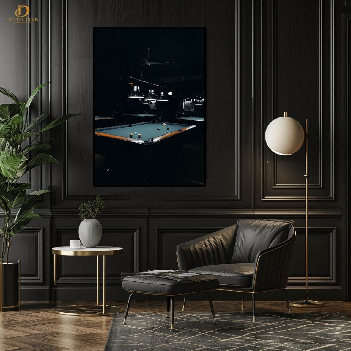 Snooker Table - Artwork -Premium Wall Art
