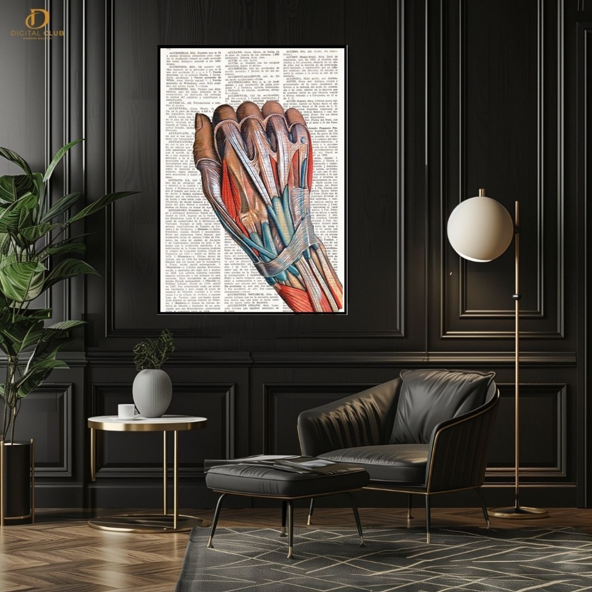 Hand Skeleton - Doctor- Premium Wall Art - Art Digital Club