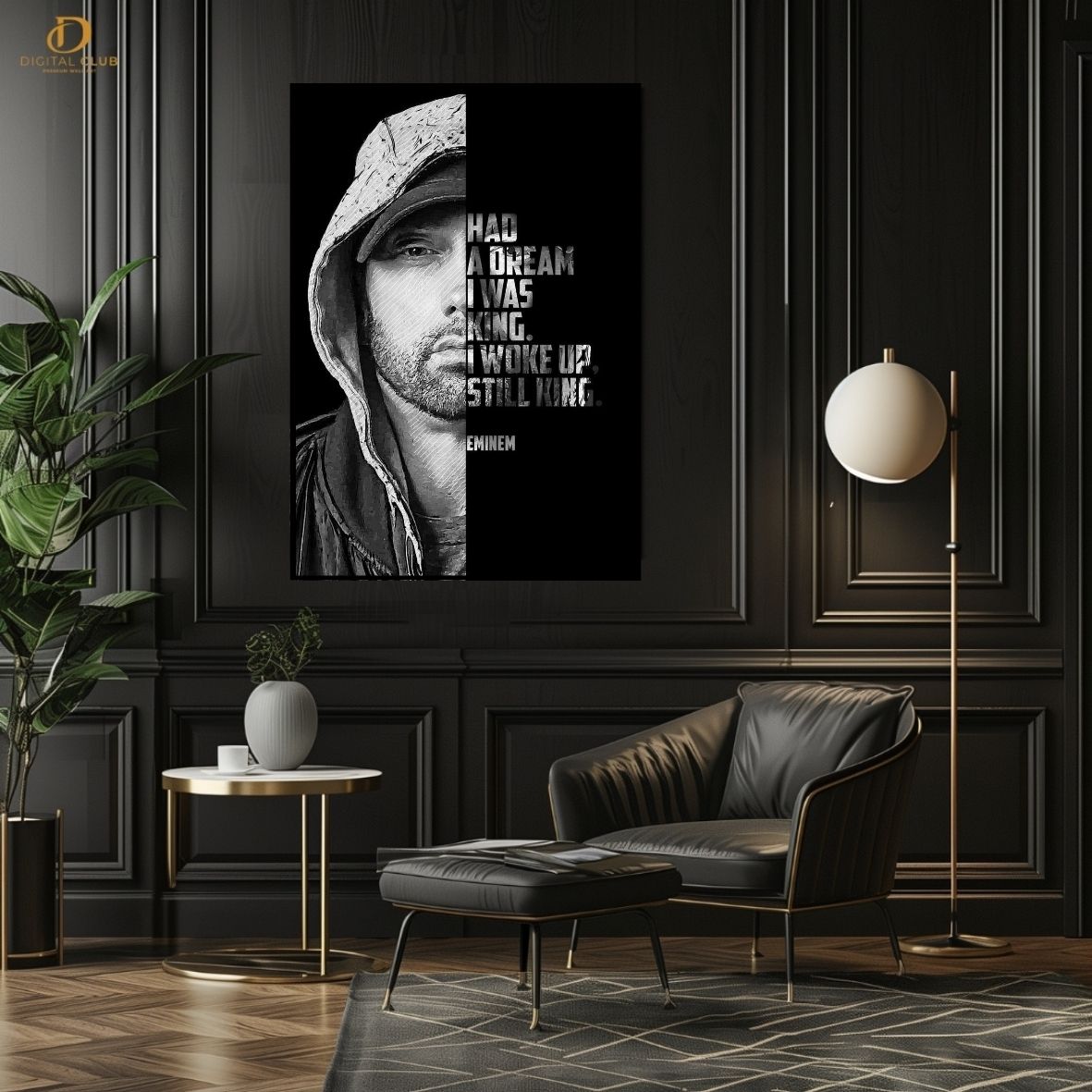 Eminem Quotes - Music Artist- Premium Wall Art