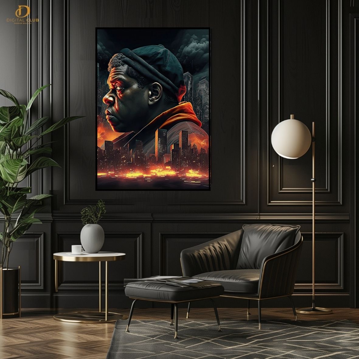 Jay Z Vector - Music Artist - Premium Wall Art