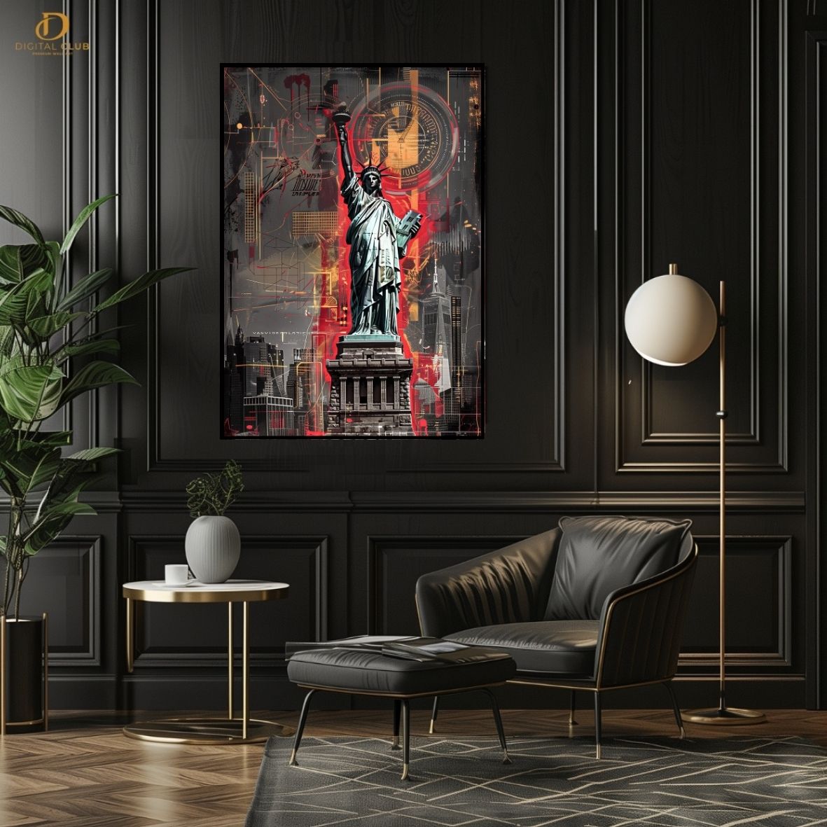 Statue of Liberty - Pop Art - Premium Wall Art