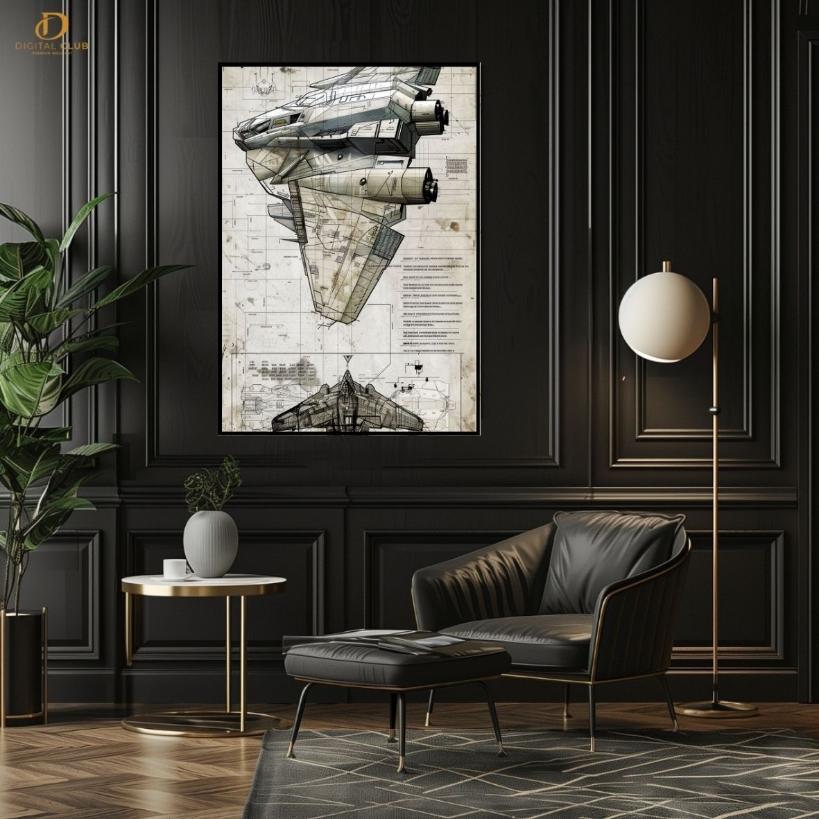 Fighter Plane- Premium Wall Art - Art Digital Club