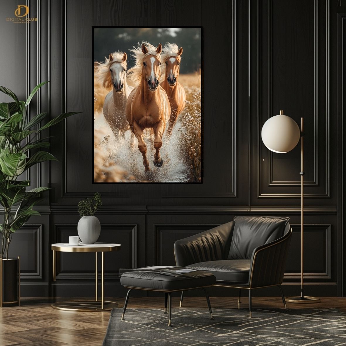Horse Artwork 9- Animal-Premium Wall Art