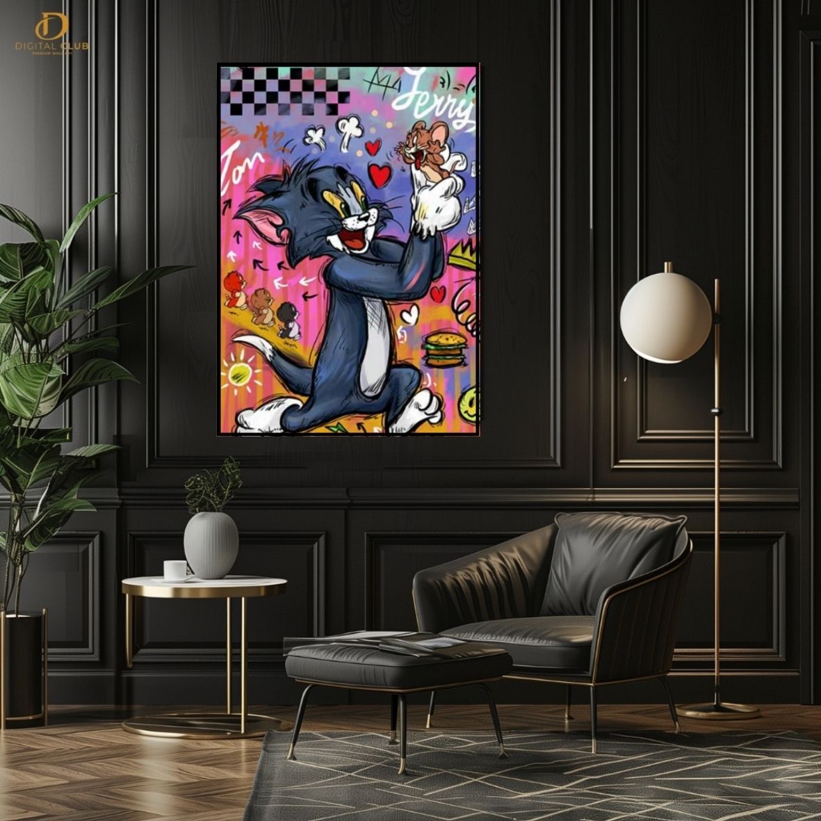 Tom and Jerry - Pop Art - Premium Wall Art