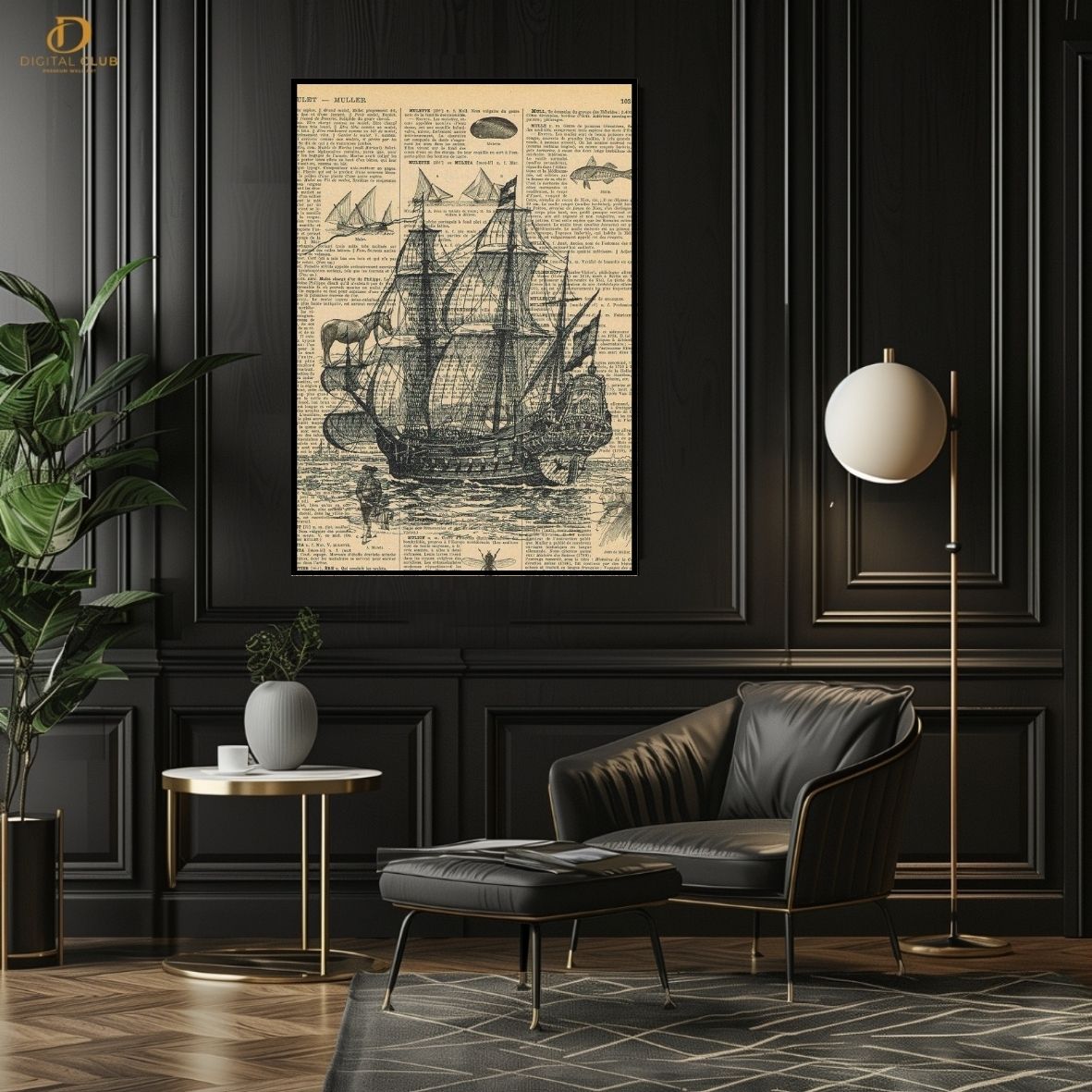 SailBoat - Premium Wall Art - Art Digital Club