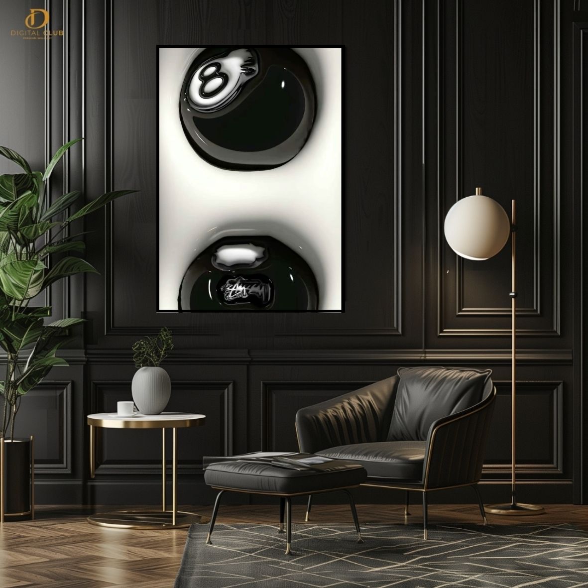 8 Ball- Snooker -Premium Wall Art