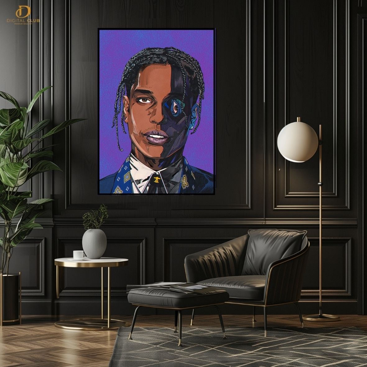 Travis Scott 7 -Music Artist- Premium Wall Art