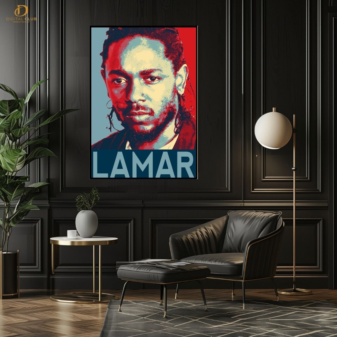 Kendrick Lamar - Music Artist - Premium Wall Art