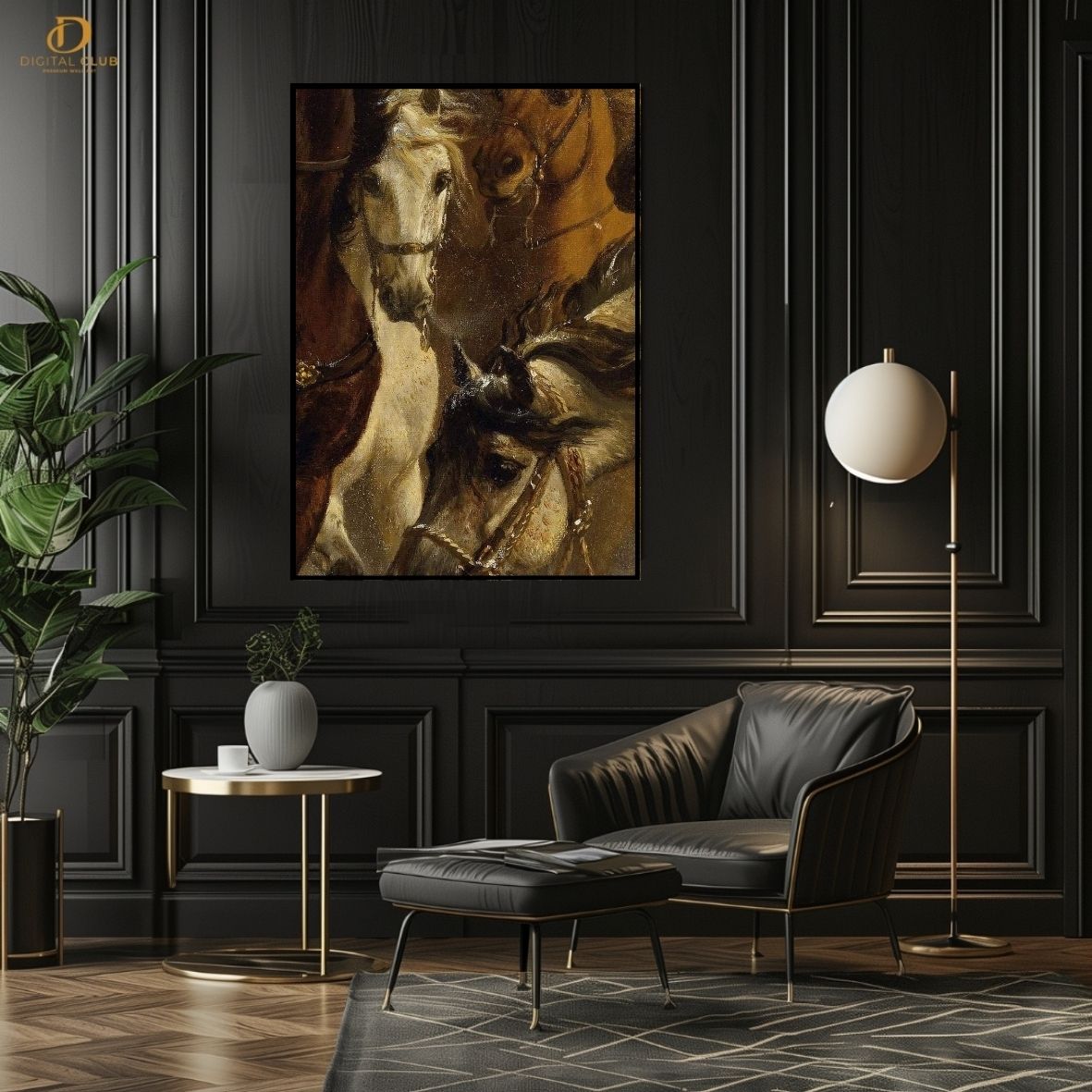 Horse Artwork 7- Animal -Premium Wall Art