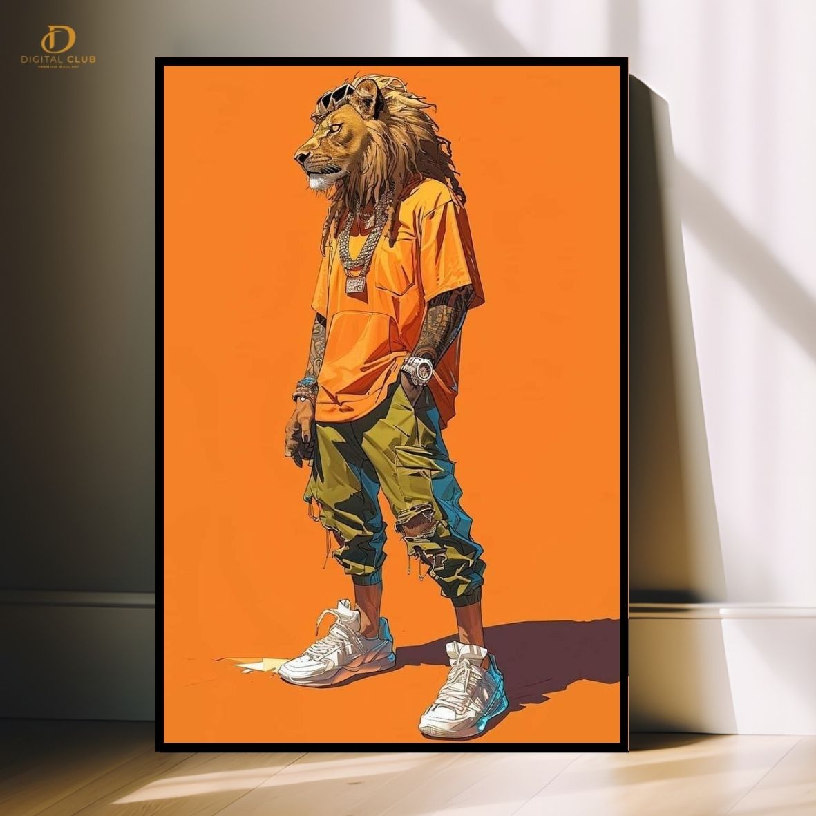 Lion Man - Trendy- Premium Wall Art - Art Digital Club