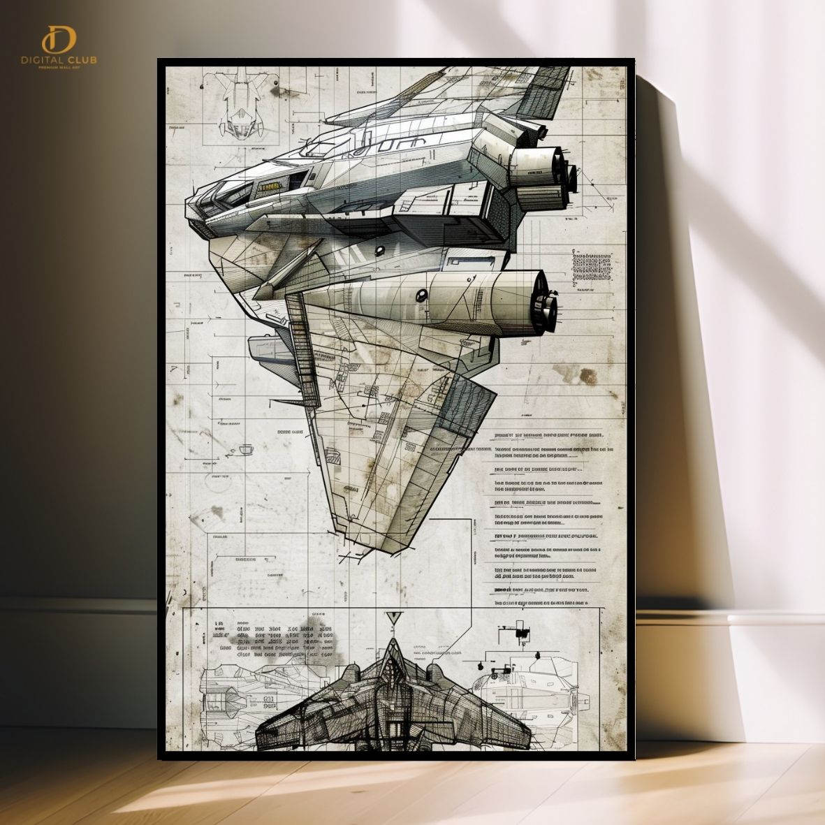 Fighter Plane- Premium Wall Art - Art Digital Club