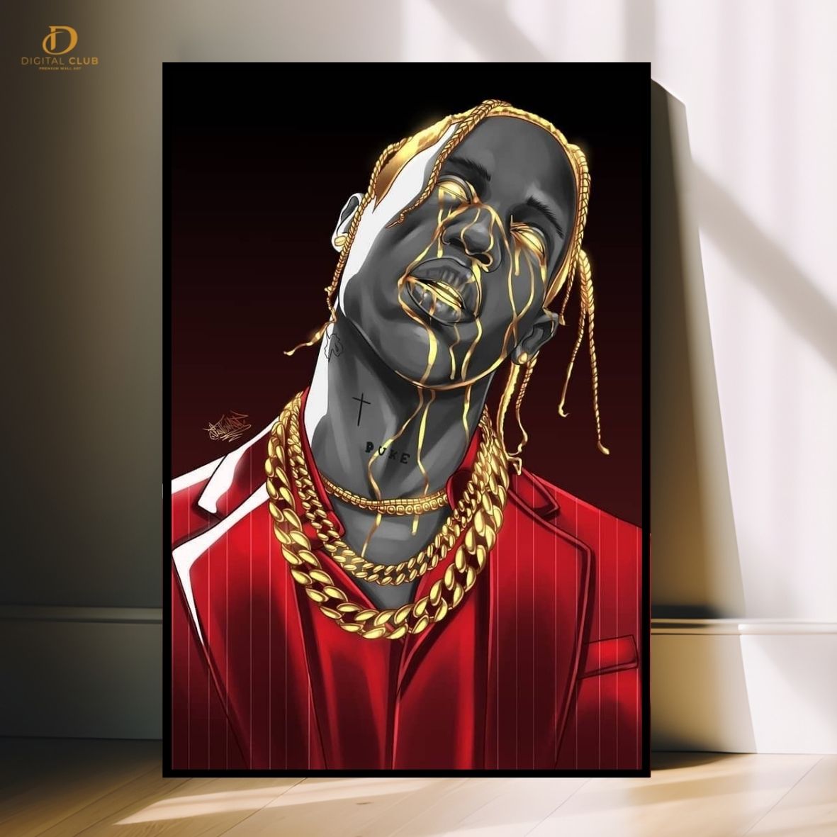 Travis Scott "Graphic Art" -Music Artist- Premium Wall Art
