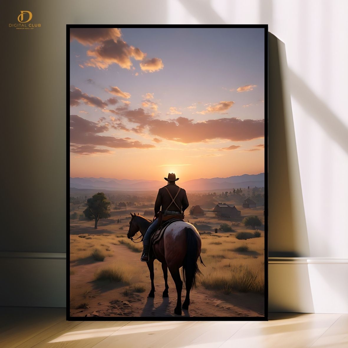 Cowboy Horse - Gaming- Premium Wall Art - Art Digital Club