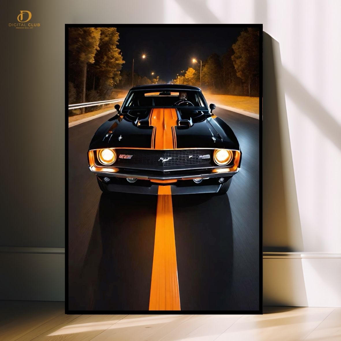Mustang- Car- Premium Wall Art - Art Digital Club