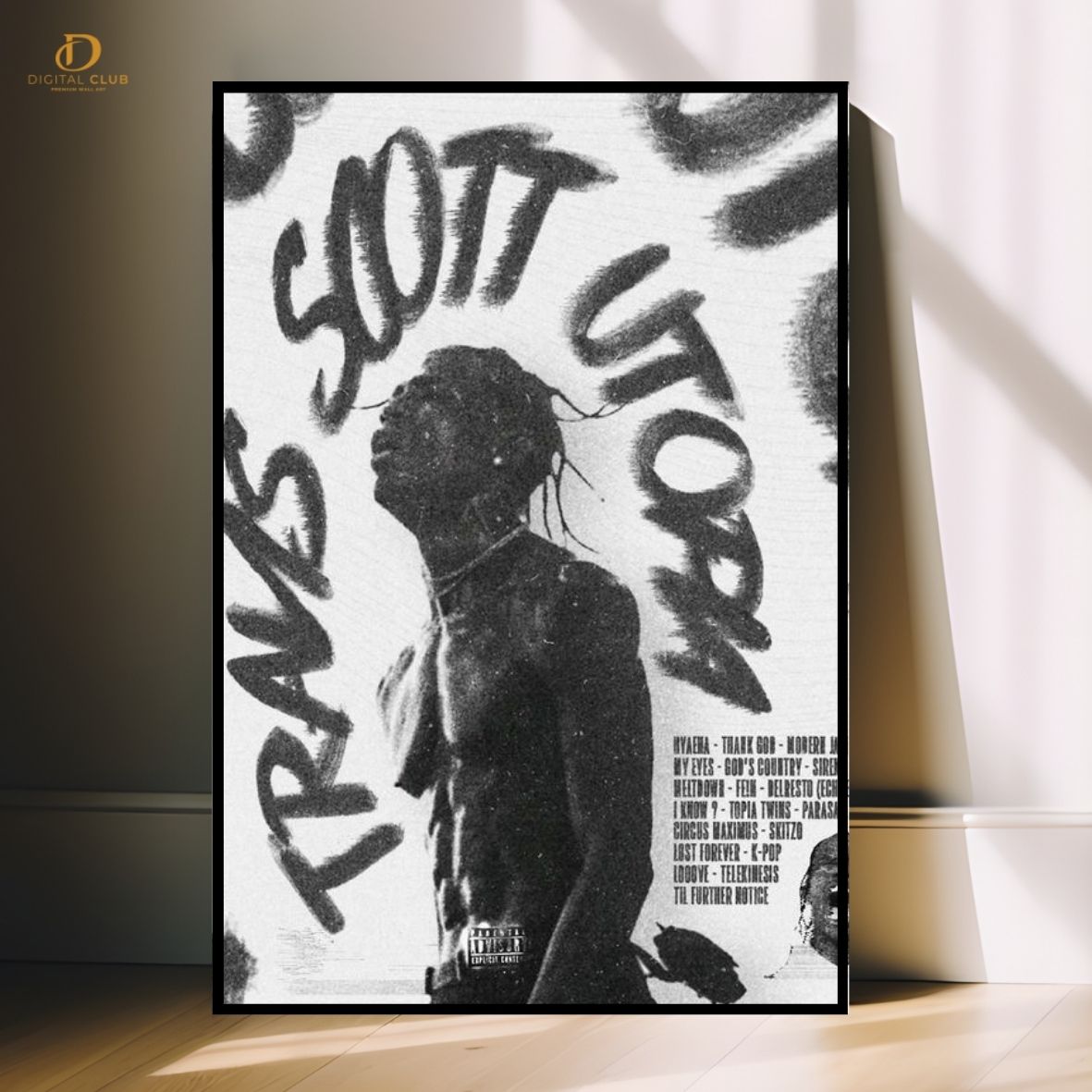 Travis Scott "Utopia" -Music Artist- Premium Wall Art