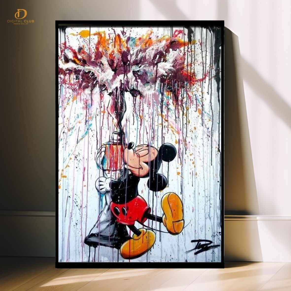 Mickey Paint -Pop Art- Premium Wall Art - Art Digital Club