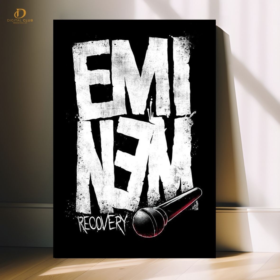 Eminem Graphic- Music Artist- Premium Wall Art