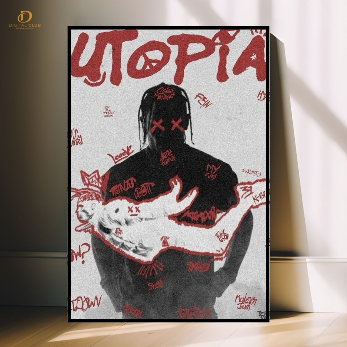 Travis Scott 2 "Utopia" -Music Artist- Premium Wall Art