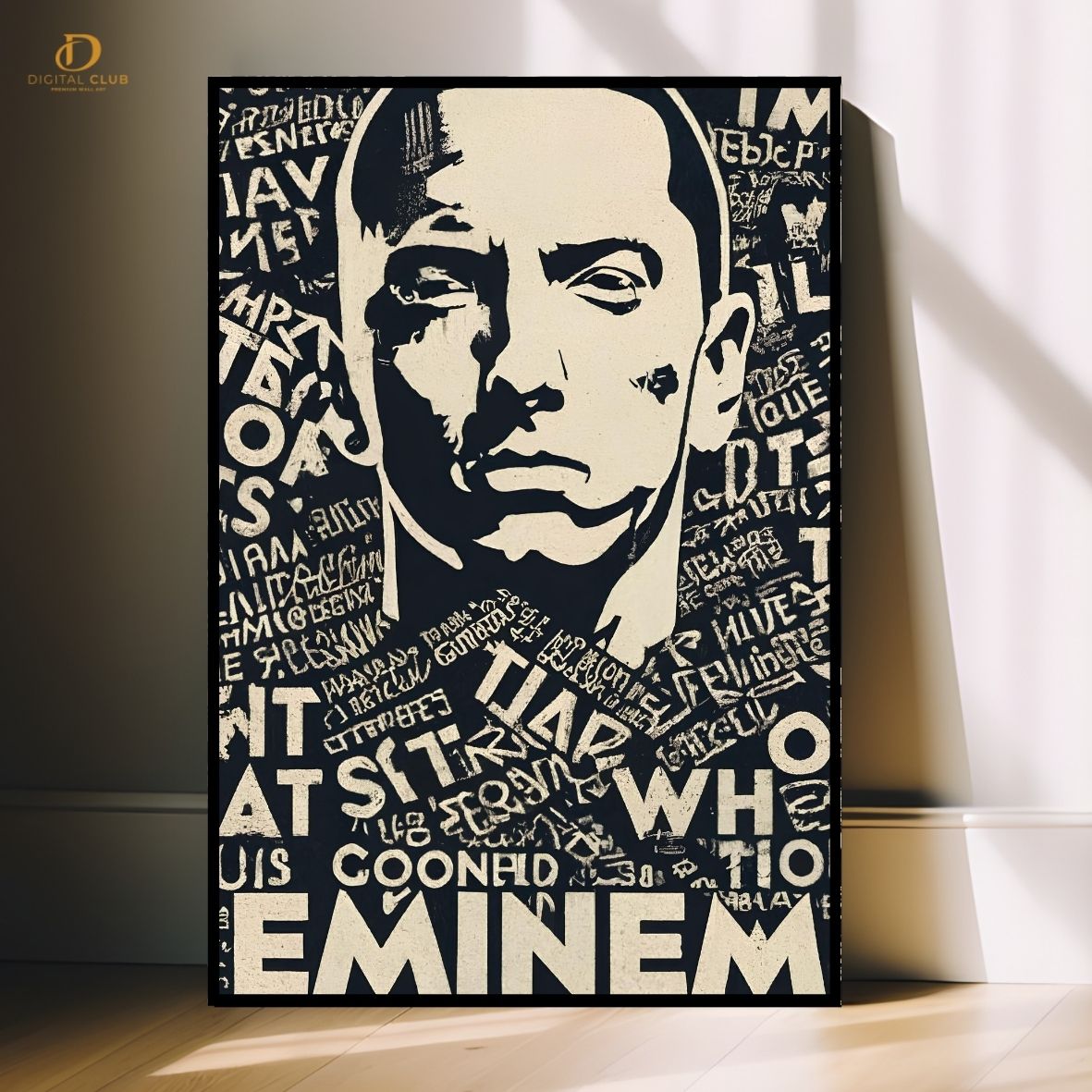 Eminem Graphic 2- Music Artist- Premium Wall Art