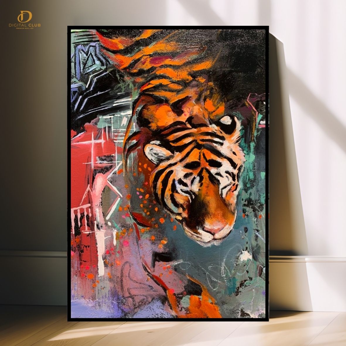 Tiger Artwork - Aesthetic- Premium Wall Art